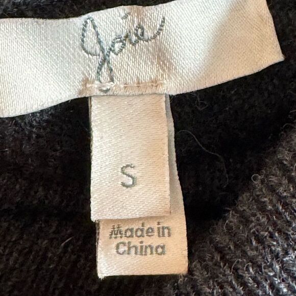 joe Sweaters Womens Size small Wool cashmere Tunic Turtleneck Charcoal Gray - Picture 13 of 13